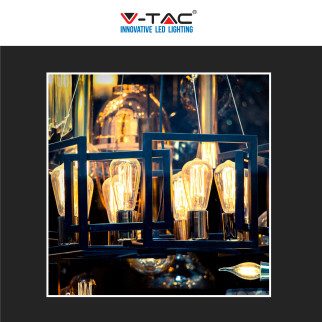 V-Tac VT-1968 Lampadina LED E27 8W Bulb ST64 LED Filament Vetro