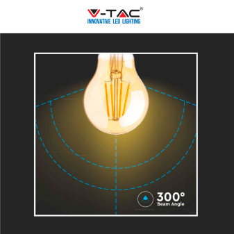 V-Tac VT-2123 Lampadina LED E27 12W Bulb A60 Goccia Filament