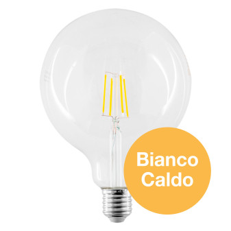 V-Tac VT-1983 Lampadina LED E27 6W Bulb G125 Globo Filament
