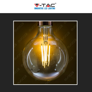 V-Tac VT-1983 Lampadina LED E27 6W Bulb G125 Globo Filament
