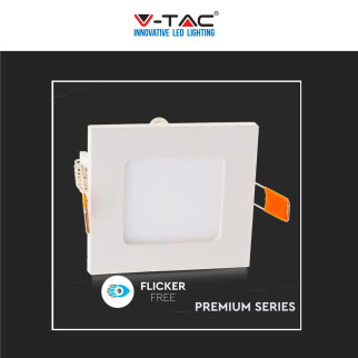 V-Tac VT-1207-SQ Pannello LED Quadrato 12W SMD da Incasso con
