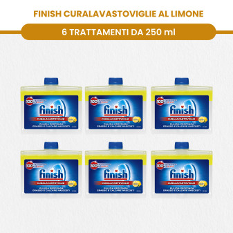 Finish Powerball Quantum Ultimate + Finish Cristalli di Sale + Finish Curalavastoviglie al Limone -
