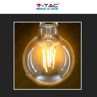 V-Tac VT-1993 Lampadina LED E27 6W Bulb G95 Globo Filament