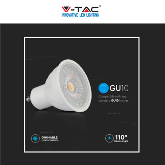 V-Tac VT-247D Lampadina LED GU10 6W Faretto Spotlight SMD Chip