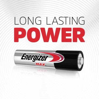 Energizer Max LR6 Stilo AA Mignon 1.5V Pile Alcaline - Blister da 4 Batterie