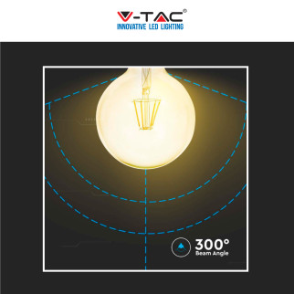 V-Tac VT-2153 Lampadina LED E27 12W Bulb G125 Globo Filament