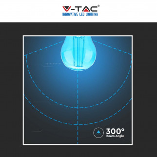 V-Tac VT-2132 Lampadina LED E27 2W Bulb G45 MiniGlobo Filament Vetro Colorato - SKU 217410 / 217411