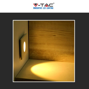 V-Tac VT-1109SQ Punto Luce LED COB 3W Segnapasso Quadrato da