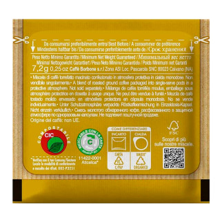 50 Cialde Compostabili Caffè Borbone Miscela Oro Incarto Riciclabile