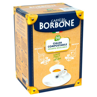 50 Cialde Compostabili Caffè Borbone Miscela Verde Dek Decaffeinato