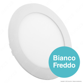 V-Tac VT-1207-RD Pannello LED Rotondo 12W SMD da Incasso con