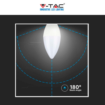 V-Tac VT-2323 Lampadina LED E14 2,9W Bulb C37 Candela SMD