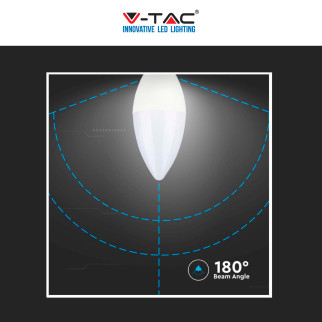 V-Tac VT-2323 Lampadina LED E14 2,9W Bulb C37 Candela SMD