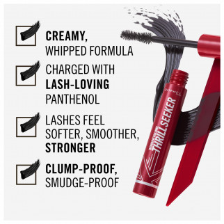 Rimmel London Wonder'Volume Thrill Seeker Mascara Volumizzante a Lunga Tenuta con Pantenolo Colore