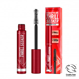 Rimmel London Wonder'Volume Thrill Seeker Mascara Volumizzante a Lunga Tenuta con Pantenolo Colore