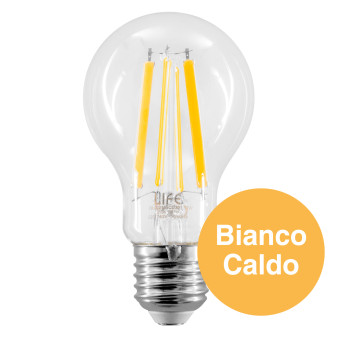 Life Lampadina LED E27 11W Bulb A60 Goccia Filament Dimmerabile