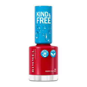 Rimmel London Kind&Free Custodia in Latta con Mascara Volumizzante Vegan 01 Black e Smalto 156