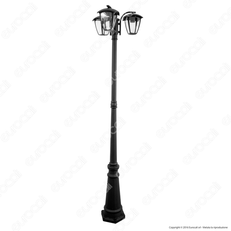 V-Tac VT-740 Lampione Portalampada da Giardino 199cm con Fissaggio a