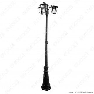 V-Tac VT-740 Lampione Portalampada da Giardino 199cm con Fissaggio a