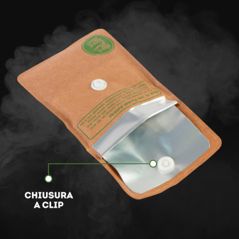 Champ Posacenere Tascabile in Carta Kraft con Chiusura a Clip