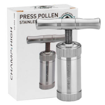 Champ Press Pollen Pressa Manuale per Tabacco in Acciaio Inossidabile con Impugnatura a T
