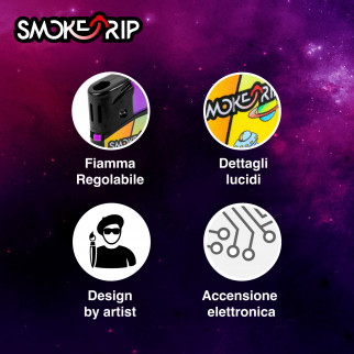 SmokeTrip Large Accendini Elettronici Grandi Fantasia USA - Box da 50 Accendini