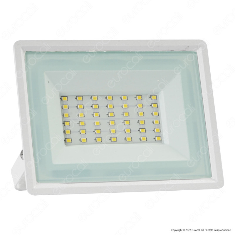 V-Tac VT-4934 Faro LED Floodlight 30W SMD Slim IP65 Bianco -