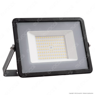 V-Tac VT-40101 Faro LED Floodlight 100W SMD Slim IP65 Nero -