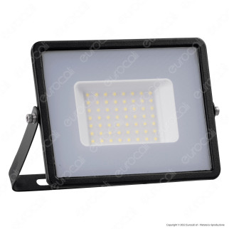 V-Tac VT-4051 Faro LED Floodlight 50W SMD Slim IP65 Nero - SKU