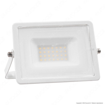 V-Tac VT-4031 Faro LED Floodlight 30W SMD Slim IP65 Bianco -