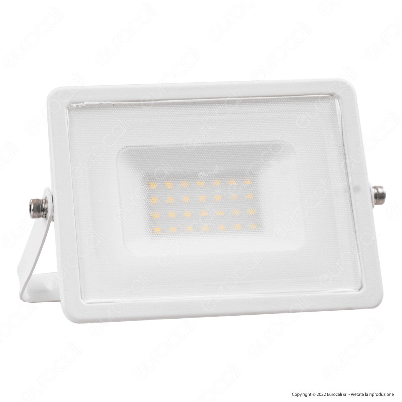 V-Tac VT-4031 Faro LED Floodlight 30W SMD Slim IP65 Bianco -