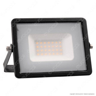 V-Tac VT-4031 Faro LED Floodlight 30W SMD Slim IP65 Nero - SKU