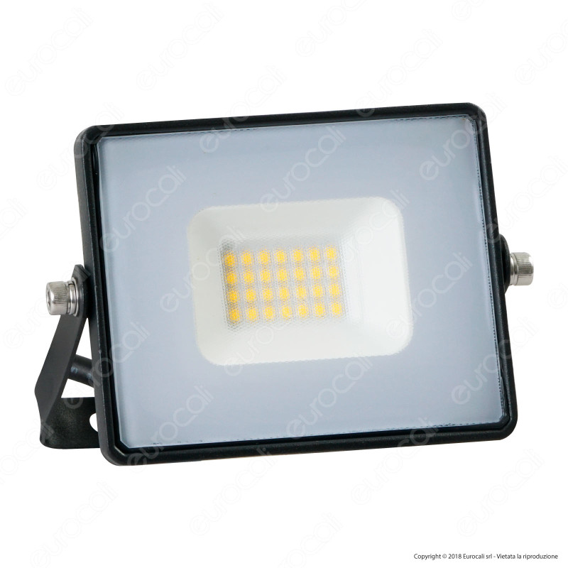 V-Tac VT-4021 Faro LED Floodlight 20W SMD Slim IP65 Nero - SKU
