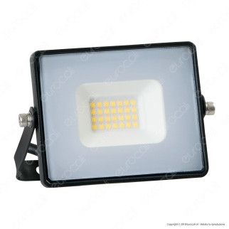 V-Tac VT-4021 Faro LED Floodlight 20W SMD Slim IP65 Nero - SKU