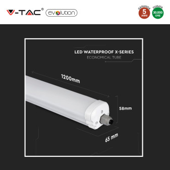 V-Tac Evolution VT-1524 Tubo LED Plafoniera 24W Lampadina SMD