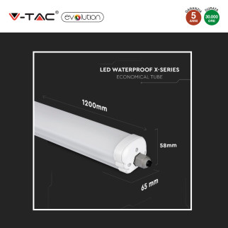 V-Tac Evolution VT-1524 Tubo LED Plafoniera 24W Lampadina SMD
