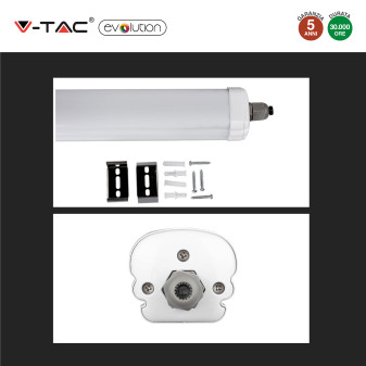 V-Tac Evolution VT-1524 Tubo LED Plafoniera 24W Lampadina SMD