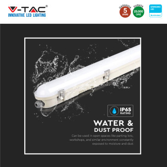 V-Tac VT-120136 Tubo LED Plafoniera 36W Lampadina Chip Samsung