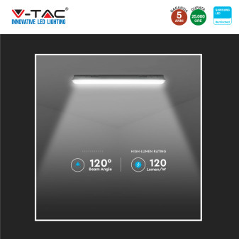 V-Tac VT-120136 Tubo LED Plafoniera 36W Lampadina Chip Samsung