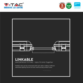 V-Tac VT-120136 Tubo LED Plafoniera 36W Lampadina Chip Samsung