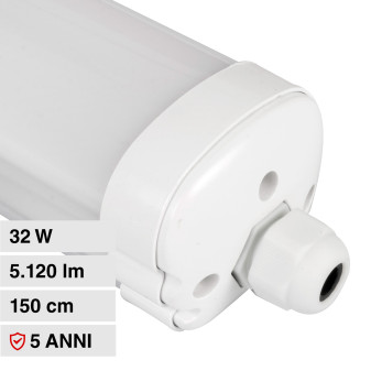 V-Tac Evolution VT-1532 Tubo LED Plafoniera 32W Lampadina SMD