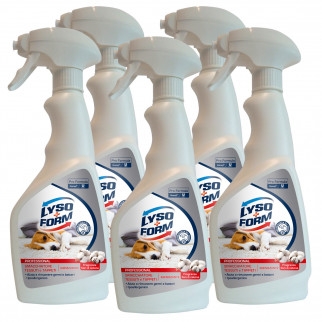Lysoform Professional Smacchiatore Spray per Tessuti e Tappeti Profumo Fiori di Cotone - 5 Flaconi