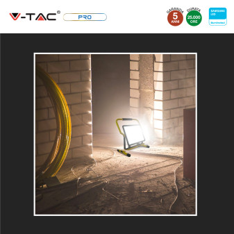 V-Tac VT-109 Faro LED Floodlight 100W Portatile SMD IP65 Chip
