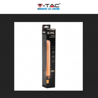 V-Tac VT-2162 Lampadina LED E27 2W Bulb T30 Tubolare SMD Art Filament in Vetro Ambrato - SKU 217473