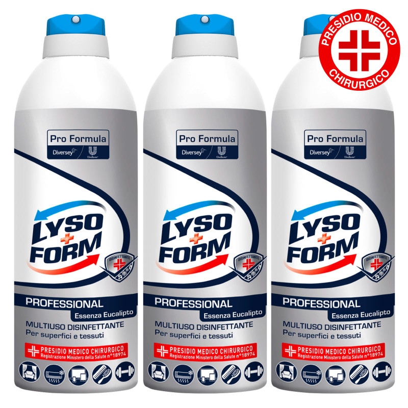Lysoform Professional Multiuso Spray Disinfettante Fragranza Eucalipto Presidio Medico Chirurgico -