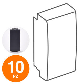 MAPAM Falso Polo ART Nero - Confezione 10pz - mod. 40000N - Compatibile con BTicino LIVING