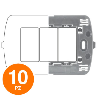 MAPAM Supporto ART 3P - Confezione 10pz - mod. 7003 - Compatibile con BTicino LIVING
