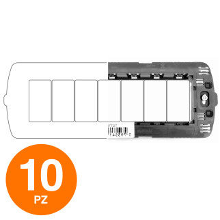 MAPAM Supporto ART 7P - Confezione 10pz - mod. 7007 - Compatibile con BTicino LIVING