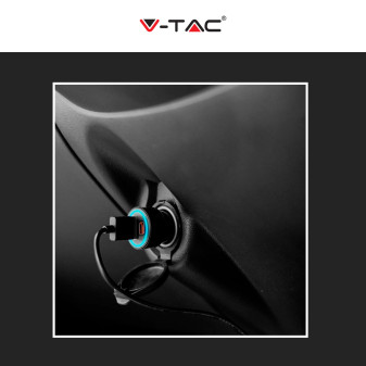 V-Tac VT-5318 Caricabatterie Smart Auto USB 20W 3A per Smartphone Ricarica Rapida PD+QC Colore Nero