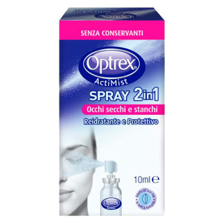 Optrex ActiMist Collirio Spray 2in1 Reidratante e Protettitvo per Occhi Secchi e Stanchi - Flacone